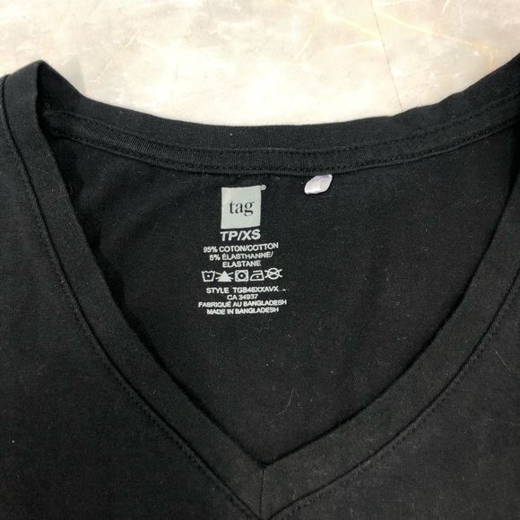 2/5 $ Tag Women Black T-Shirts Size XS - Picture 4 of 7